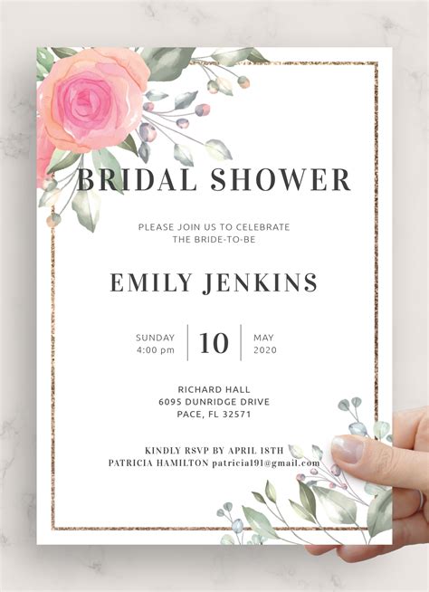 free editable bridal shower invitations.